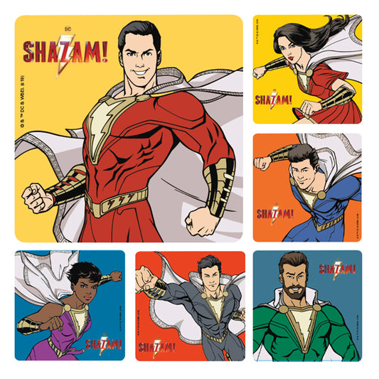 Sherman Specialty PS676 Shazam! Stickers, 100 Per Roll