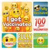 Sherman Specialty PS718 Emoji Vaccination Stickers, 100 Per Roll