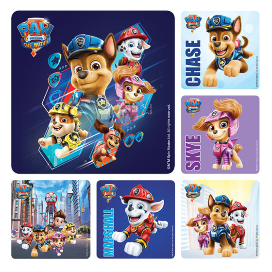 Sherman Specialty PS725 Paw Patrol Movie Stickers, 100 Stickers Per Roll