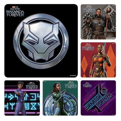 Sherman Specialty PS737 Black Panther: Wakanda Forever Stickers, 100 Per Roll