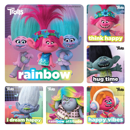 Sherman Specialty PS747 Trolls Movie Stickers, 100 Stickers Per Roll