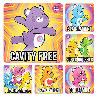 Sherman Specialty PS754 Care Bears Dental Stickers, 100 Stickers Per Roll