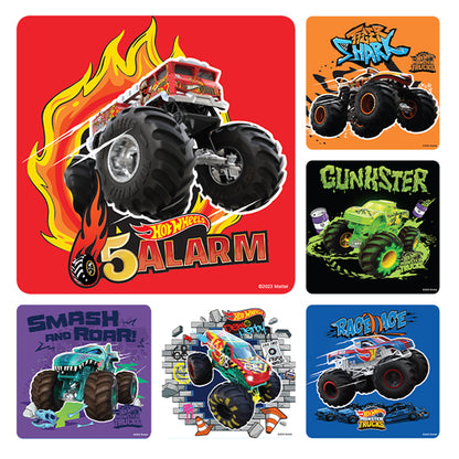 Sherman Specialty PS755 Hot Wheels Monster Truck Stickers, 100 Stickers Per Roll