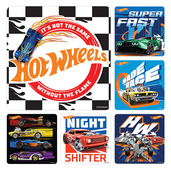 Sherman Specialty PS761 Hot Wheels Cars Stickers, 100 Stickers Per Roll