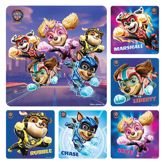 Sherman Specialty PS766 Paw Patrol Movie 2, 100 Stickers Per Roll