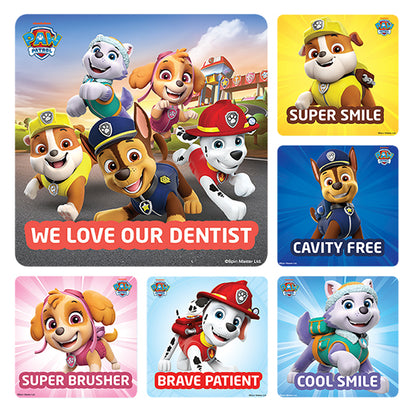 Sherman Specialty PS767 Paw Patrol Dental Stickers, 100 Stickers Per Roll