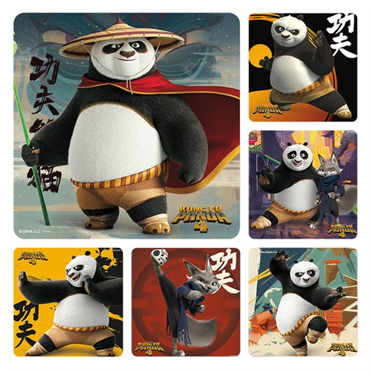 Sherman Specialty PS773 Kung Fu Panda 4, 100 Stickers Per Roll