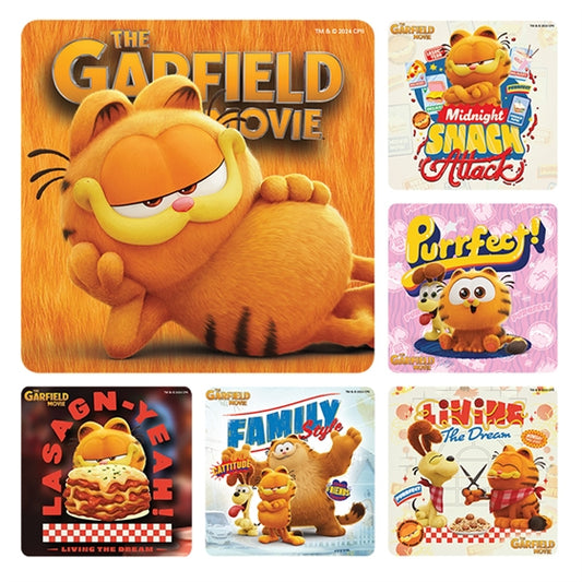 Sherman Specialty PS782 Garfield Stickers, 100 Stickers Per Roll