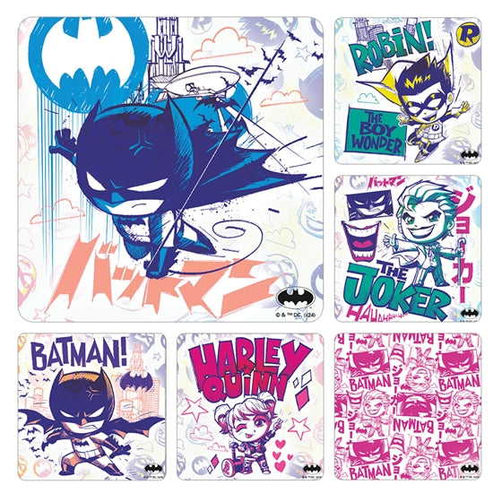 Sherman Specialty PS793 Batman Anime, 100 Stickers Per Roll