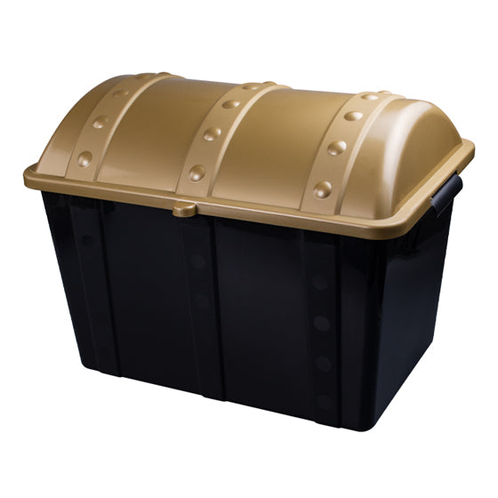 Sherman Specialty PTC Black Empty Plastic Treasure Chest, Each