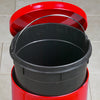 Clinton TR-13R Small Round Red Waste Receptacle
