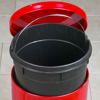 Clinton TR-13S Small Round Stainless Steel* Waste Receptacle
