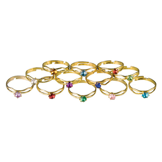 Sherman Specialty R47 Boxed Birthstone Rings Assorted, 36 Per Box