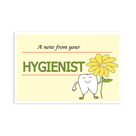 Sherman Specialty RC1396 Hygienist Flower Postcard, 250 Per Pack