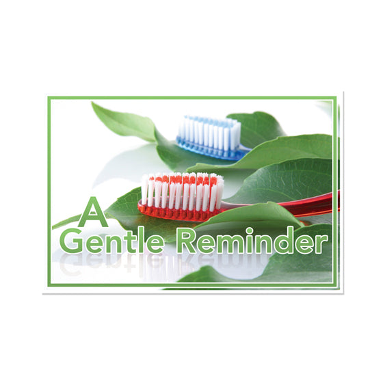 Sherman Specialty RC2439 Toothbrush Reminder Postcard, 250 Per Pack