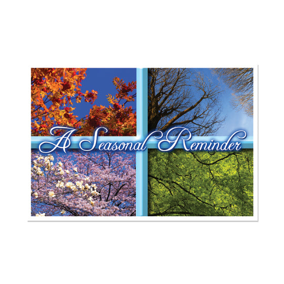 Sherman Specialty RC5151 Seasons Window Postcard, 250 Per Pack