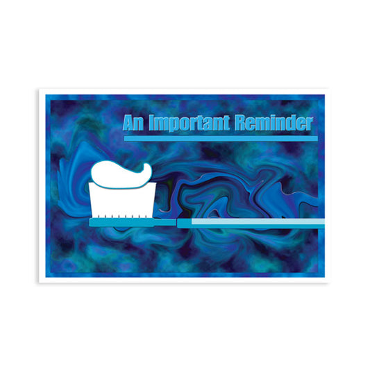 Sherman Specialty RC5426 Blue Reminder Postcard, 250 Per Pack