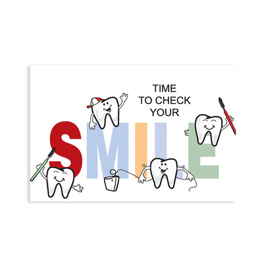 Sherman Specialty RC7825 Time To Smile Postcard, 250 Per Pack