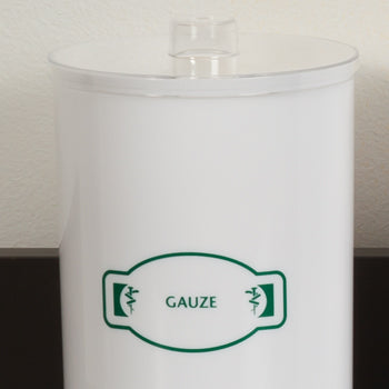 Clinton T-60 Labeled, Opaque Plastic, Sundry Jars