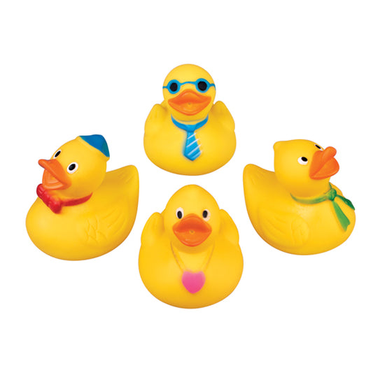 Sherman Specialty S1445 3" Yellow Squirt Ducks Assorted, 48 Per Pack