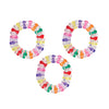 Sherman Specialty S2494 Colorful Tri Bead Bracelets, 48 Per Pack