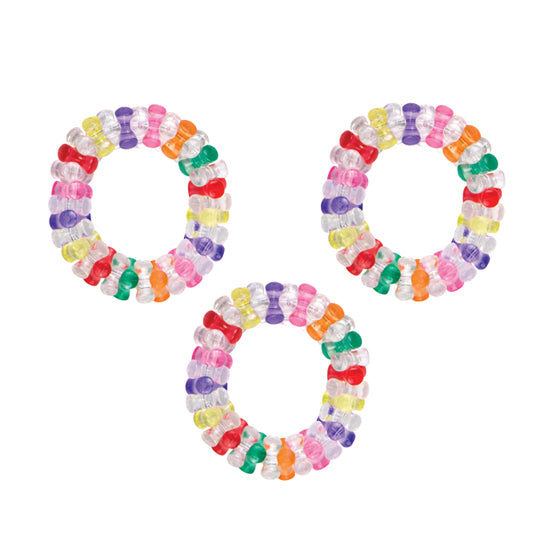 Sherman Specialty S2494 Colorful Tri Bead Bracelets, 48 Per Pack