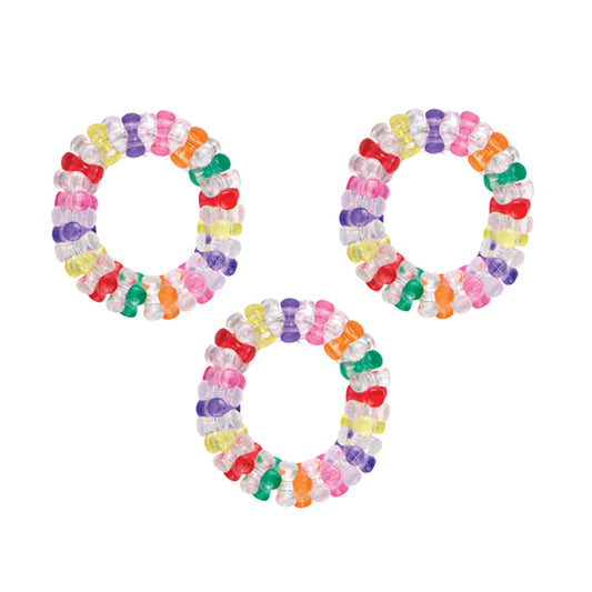 Sherman Specialty S2494 Colorful Tri Bead Bracelets, 48 Per Pack
