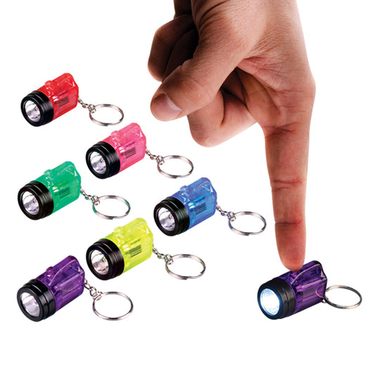 Sherman Specialty S2498 2" Flash Light Key Chain, 24 Per Pack