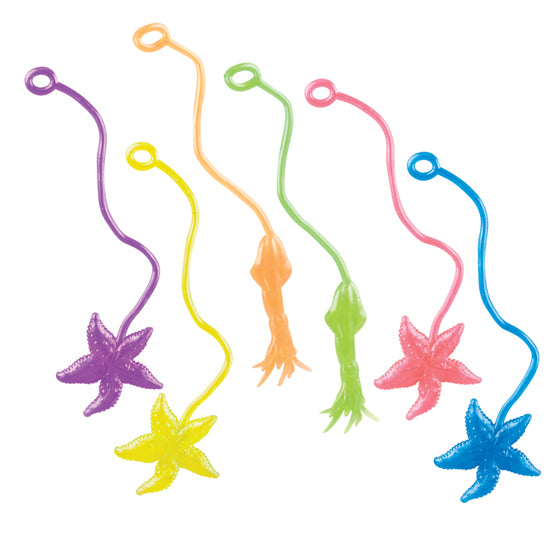 Sherman Specialty S2990 5" Sticky Sea Animals-Assorted, 72 Per Pack