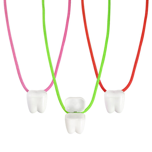 Sherman Specialty S49 1" White Tooth Saver Necklace, 144 Per Pack