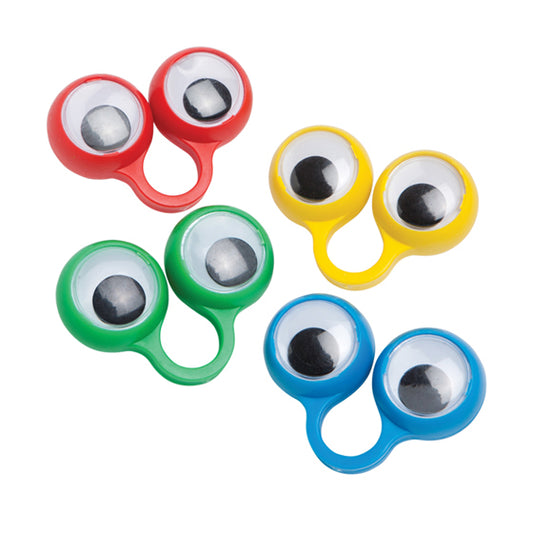 Sherman Specialty S70419 Googly Eye Rings, 48 Assorted Per Pack