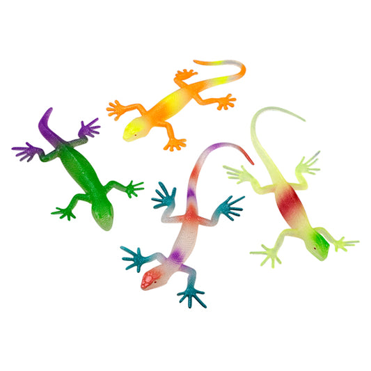 Sherman Specialty S7427 4"Glow Lizards- Assorted, 48 Per Pack