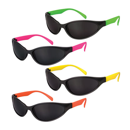 Sherman Specialty S7744 S7744 - Neon Sport Sunglasses, 12 Per Pack