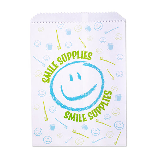 Sherman Specialty S8633 Smile Supplies Paper Bag, 100 Per Pack