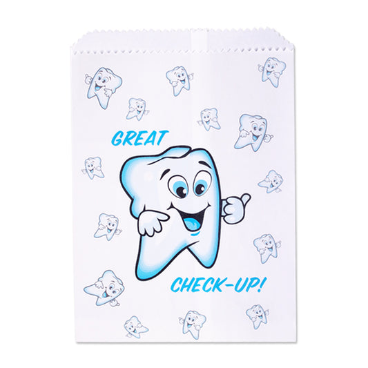 Sherman Specialty S8636 Great Check Up Paper Bag, 100 Per Pack