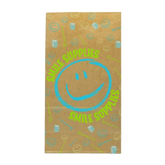 Sherman Specialty S8672 Smile Supplies Brown Paper Lunch Bag, 100 Per Pack