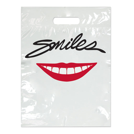 Sherman Specialty SBG10 Small Smiles Red Lips Bag, 100 Per Pack