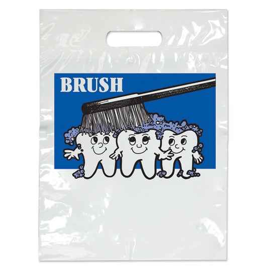 Sherman Specialty SBG11 Small Brush 3 Teeth Bags, 100 Per Pack