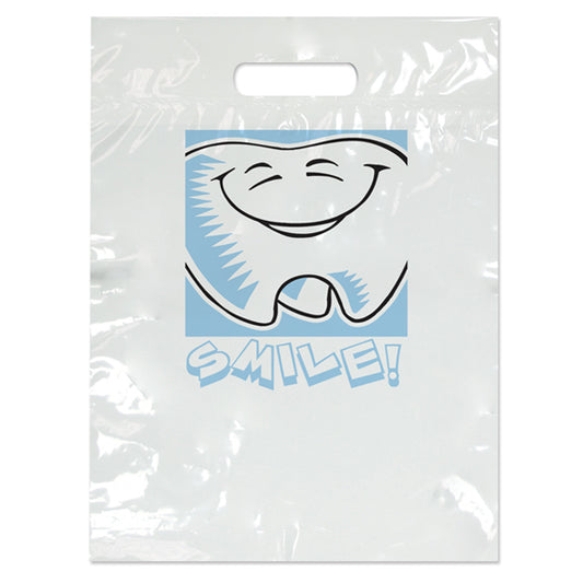 Sherman Specialty SBG19 Small Smile Tooth Bag, 100 Per Pack