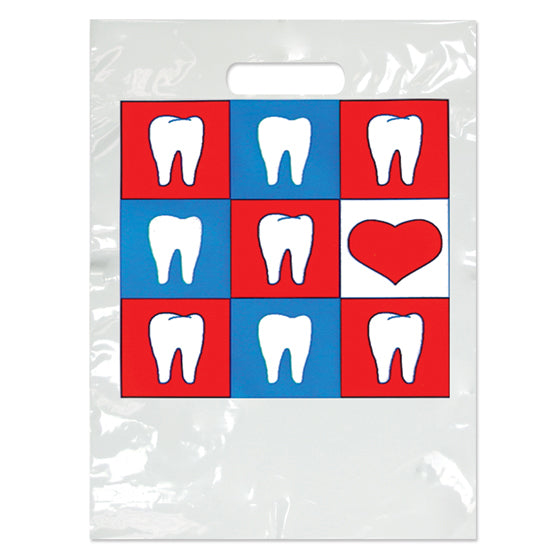 Sherman Specialty SBG31 Small Teeth/Heart Bag, 100 Per Pack