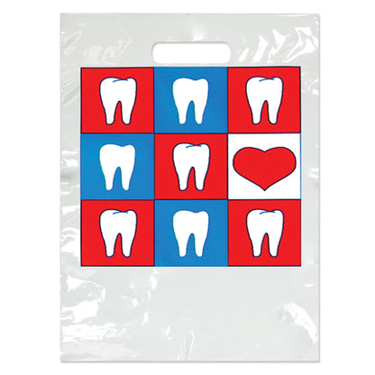 Sherman Specialty SBG31 Small Teeth/Heart Bag, 100 Per Pack