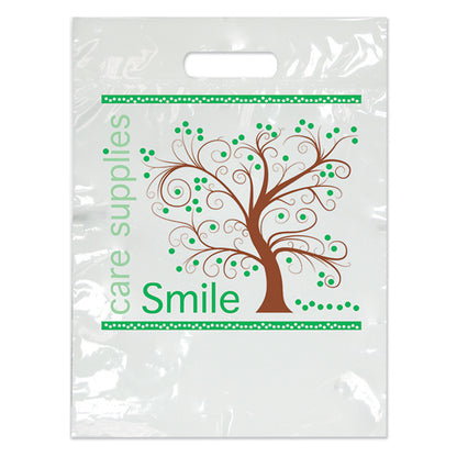 Sherman Specialty SBG97 Small Tree Smiles Bag, 100 Per Pack