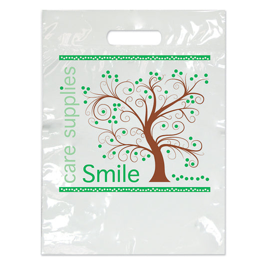 Sherman Specialty SBG97 Small Tree Smiles Bag, 100 Per Pack