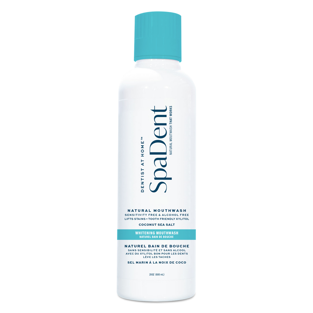 SpaDent Naturals Advanced Whitening Mouthwash - Coconut and Sea Salt - 600ML