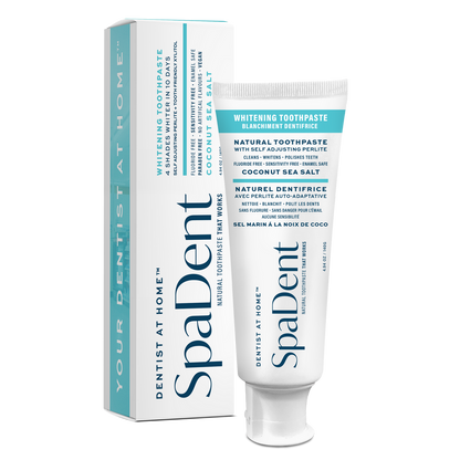 SpaDent Naturals CSS-156 Advanced Whitening Toothpaste - Coconut and Sea Salt - 156G