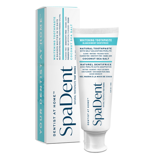 SpaDent Naturals CSS-156 Advanced Whitening Toothpaste - Coconut and Sea Salt - 156G