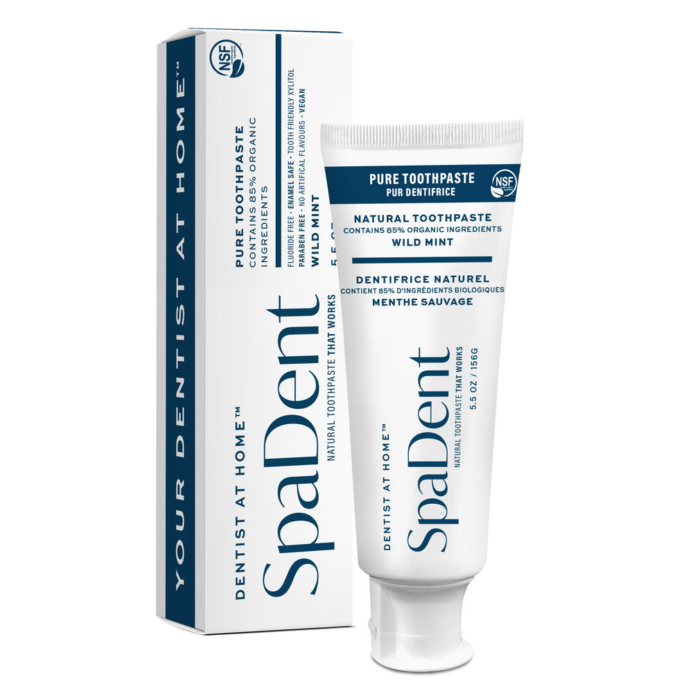 SpaDent Naturals A190006 Natural Toothpaste - Wild Mint - 156G