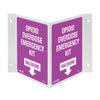 Aero Healthcare SFODWS01 Overdose Kit 3-Way Wall Sign