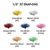 Dedeco 1351 Sunburst 1/2 TC Snap-On Yellow 80 Grit Size (A/O) 30/Bx