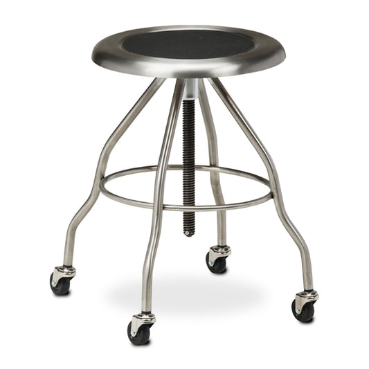 Clinton SS-2162 *Stainless Steel Stool with Casters